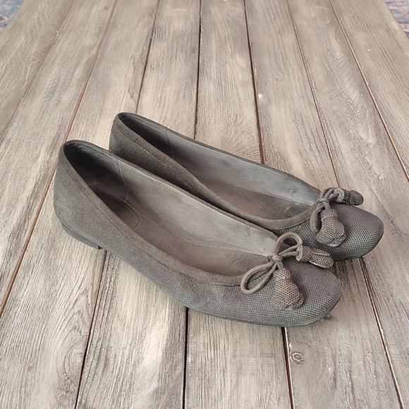 Stuart Weitzman Gray Ballet Flats - Picture 8 of 11